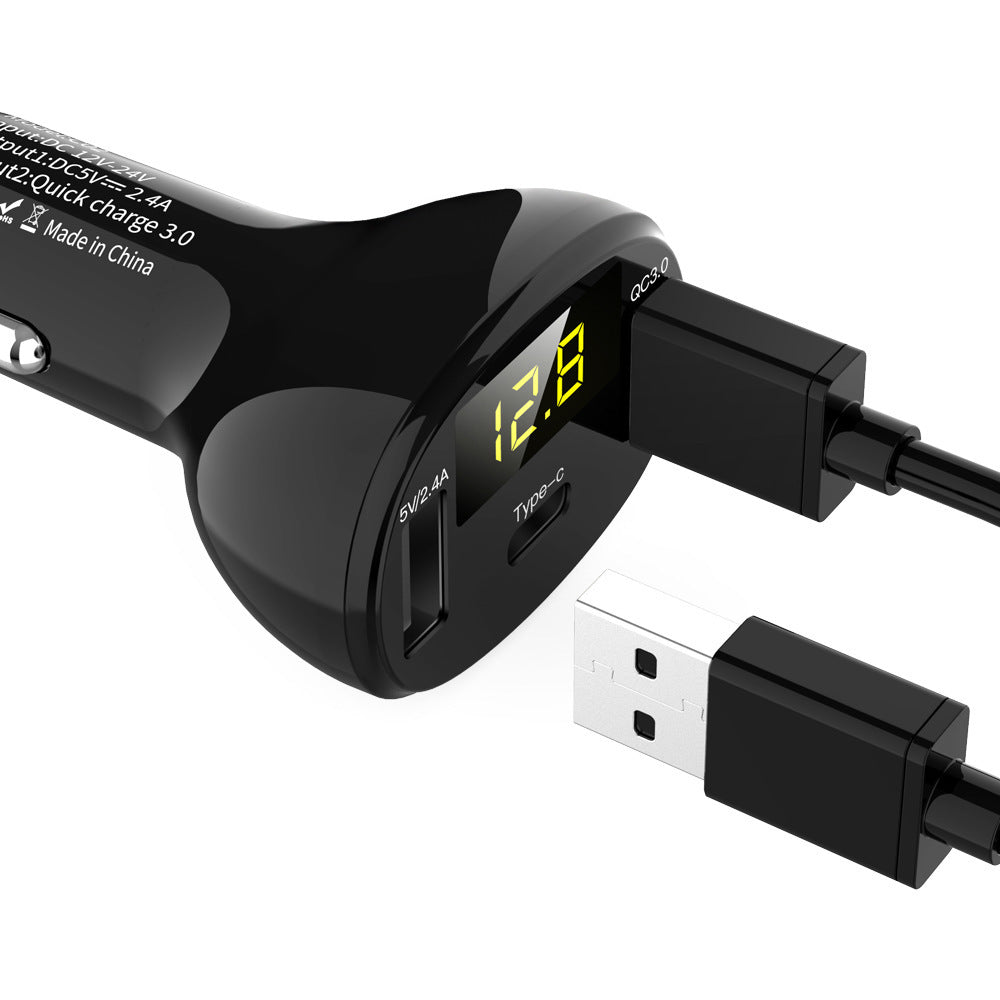 C02 Digital Display Car Charger